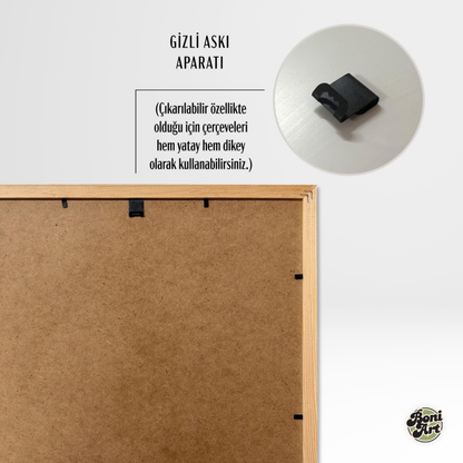 Gökyüzünde Ayıcık 3'lü Set Çocuk Odası İsimli Tablo